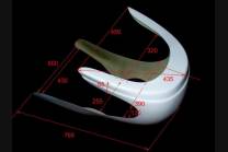 Half Fairing racing Laverda Cafè Race OU-K1000 MXPVCR5239 