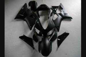 Lackierte Straße Verkleidung auf ABS kompatibel mit Yamaha R1 2000 - 2001 Matt Black - MXPCAV5441