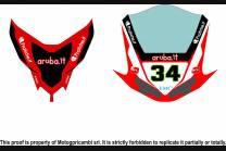 Carenage en abs pour la roue avec peinture compatible avec Ducati 848 1098 1198 - MXPCAV5559 2