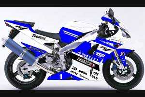 Lackierte Straße Verkleidung auf ABS kompatibel mit Yamaha R1 2000 - 2001 - MXPCAV5563