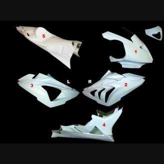 Complete fairings,full tank cover, in 5 Pieces without front fender - MXPCRD5579