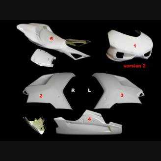 Ducati 848 1098 1198 fairings without front fender for SBK Airducts - MXPCRD5582