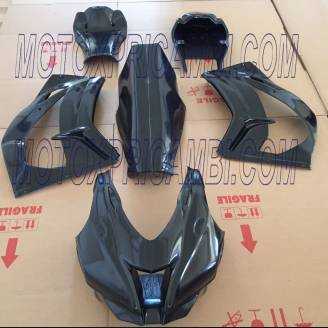 Carenage carbone Kawasaki Zx10R 2016 - 2020 complet avec garde boue avant coque Racing - MXPCCB5973