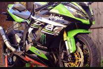 Lackierte Straße Verkleidung auf ABS kompatibel mit Kawasaki ZX6R 636 2013 - 2018 - MXPCAV6096 2
