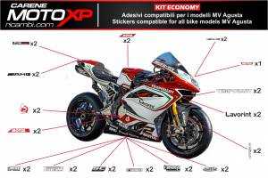 Kit de pegatinas compatible con MV Agusta F3 675 800 - MXPKAD6417