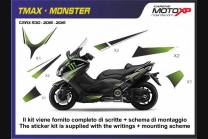 Sticker set compatible with Yamaha T Max 530 2015 - 2016 - MXPKAY6503