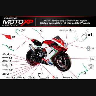 Kit adesivi compatibile con MV Agusta F3 675 800 - MXPKAD6511