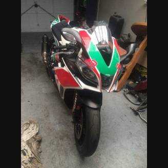 Carene stradali in abs verniciate compatibili con Aprilia RSV4 2009 - 2014 - MXPCAV6872