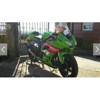 Lackierte Straße Verkleidung auf ABS kompatibel mit Kawasaki ZX10R 2008 - 2009 - MXPCAV6889