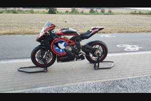 Painted Race Fairings Triumph 675 2013 - 2018 - MXPCRV6892